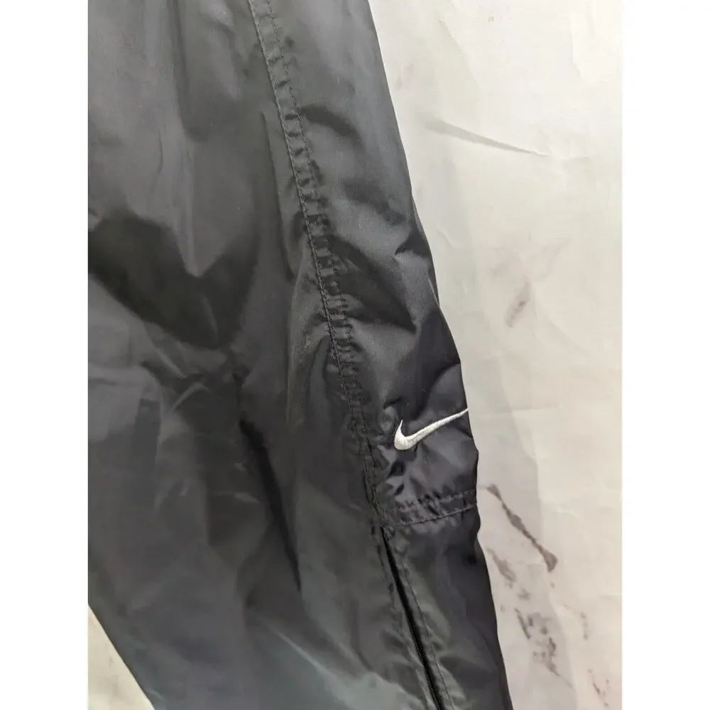 Vintage Nike Pant Womens Large Windbreaker Track Black Lightweight Shell 90s